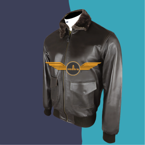 Mens Leather Bomber Jacket