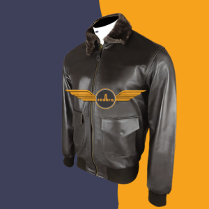 Mens Leather Bomber Jacket